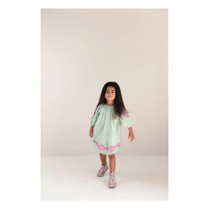 Jenest - Leinenbestickte Bluse Colette | Mandelgrün