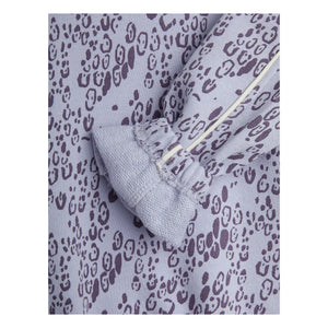 Mini Rodini - Sweatshirt aus Bio-Baumwolle mit Leopardenmuster | Lila