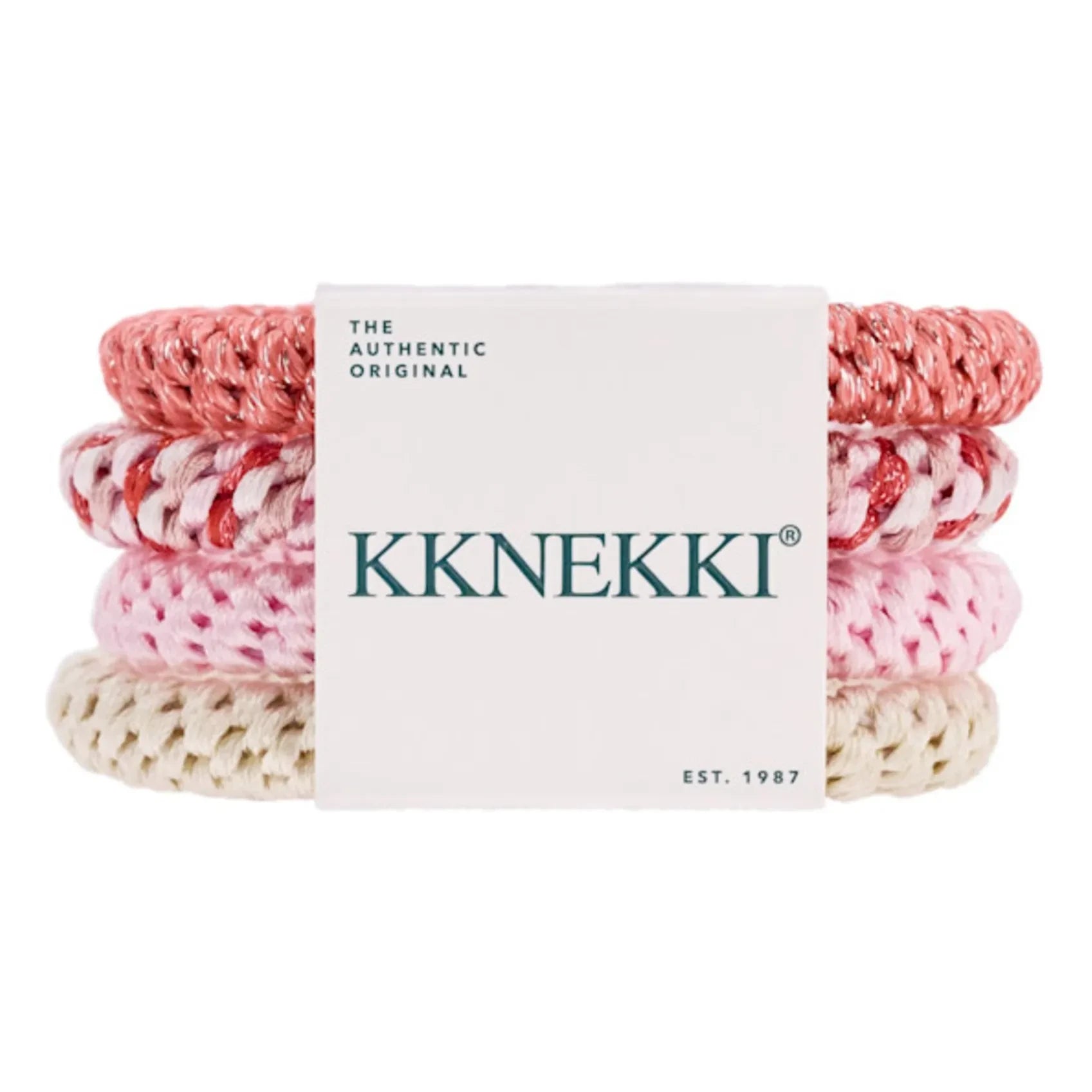 Bon Dep - 4er-Set Kknekki 62 Haargummis | Pink