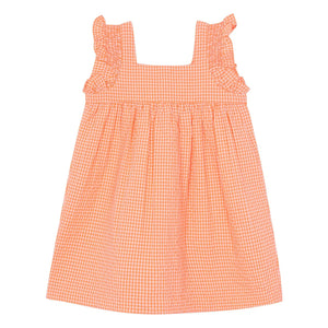 Bonton - Nonna Karo-Kleid | Koralle
