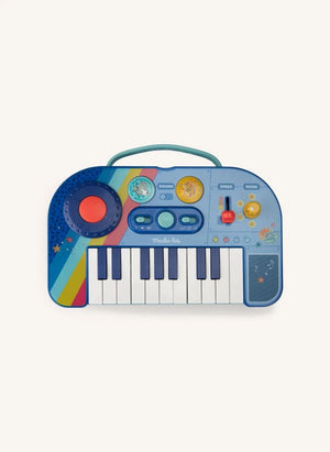 Moulin Roty - Synthesizer Klavier - Puce & Pilou | Blau