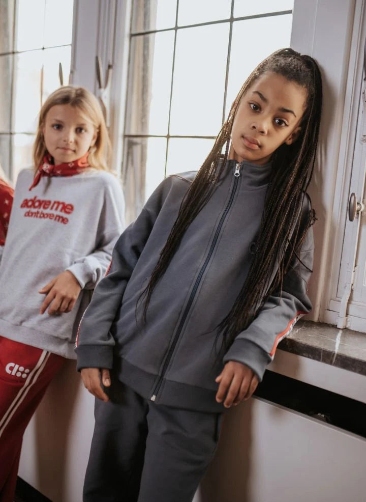 Cos I Said So - Logo-Reißverschlussjacke | Kohlegrau