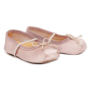 Pèpè - Satin-Schleifen-Ballerinas | Puderrosa