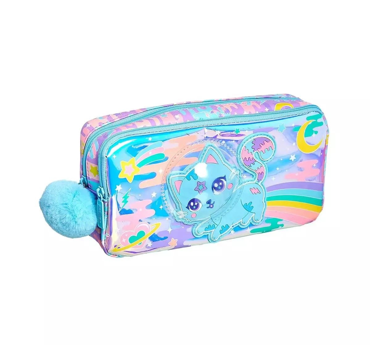 Smiggle - Away Çift Gözlü Kalem Kutusu-Dinossi