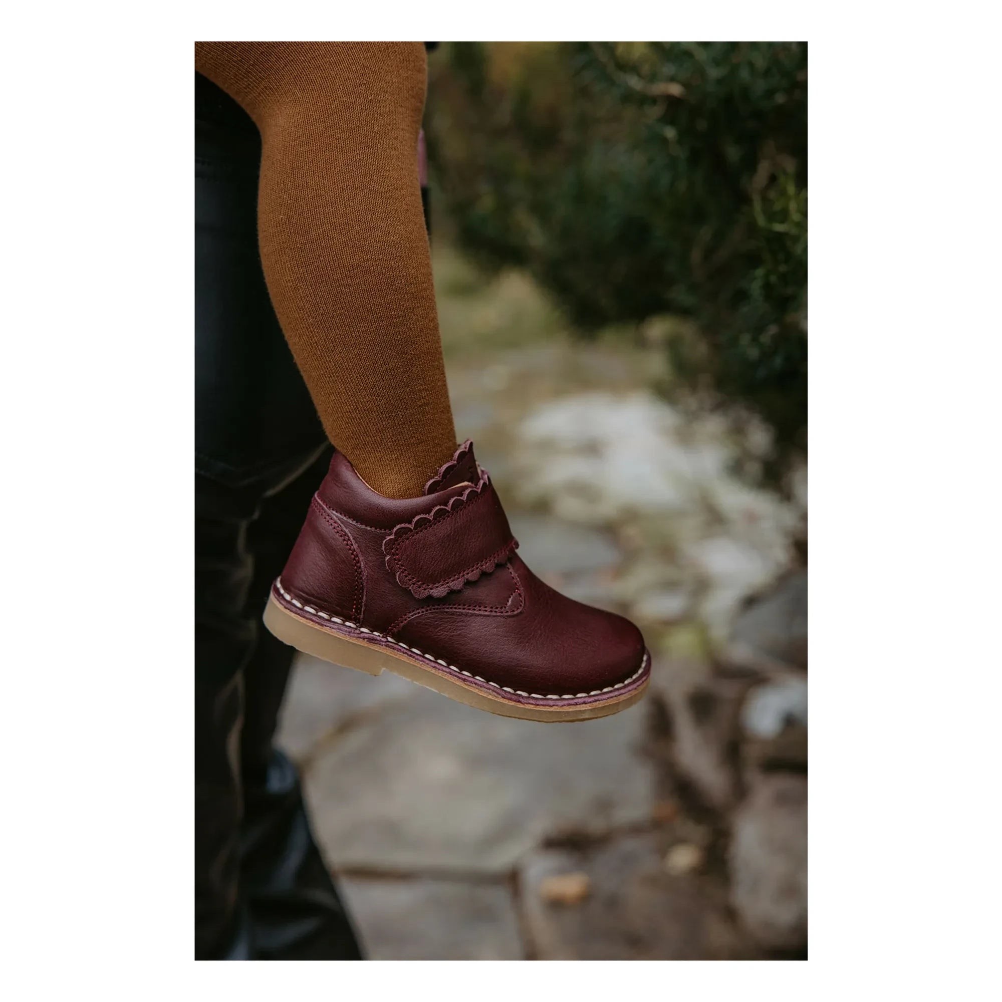 Petit Nord - Gestreifte Kämme-Stiefel | Bordeaux
