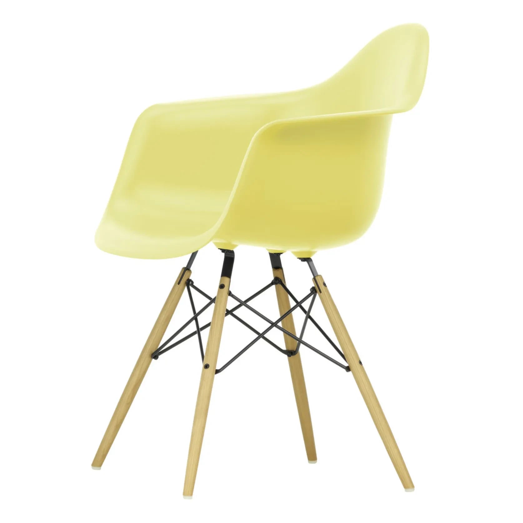 Vitra - DAW Chair - Ahornuntergestell - Charles & Ray Eames | Zitronengelb