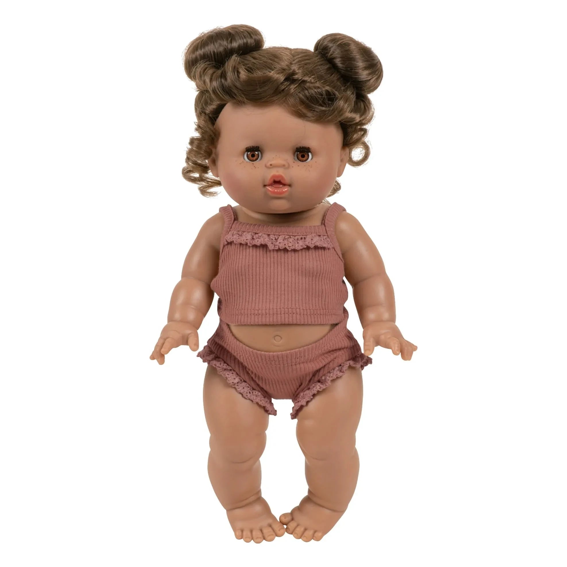 Minikane - Madeleine Puppe mit Schlafaugen und Rippstrick-Set