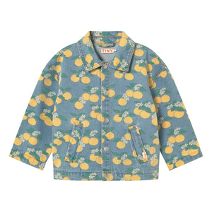 Tinycottons - Orange Denim Jacke | Blau