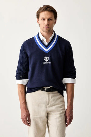 Polo Ralph Lauren erkek pamuklu Wimbledon kazak
