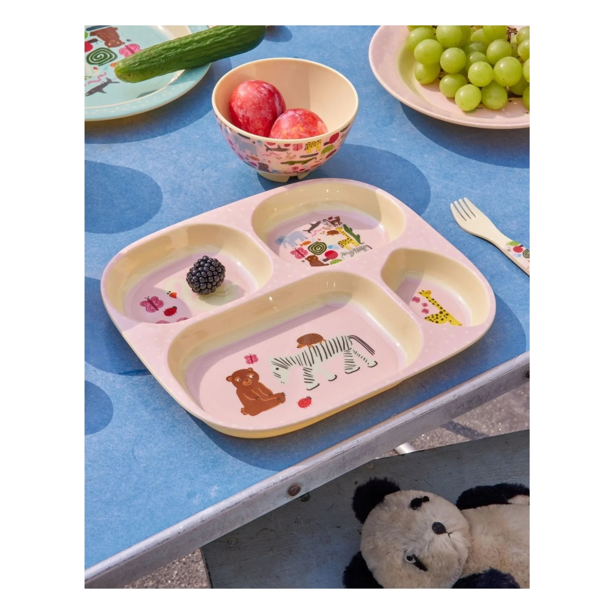 Rice - Fun Fair Melamin Lunchbox | Pink