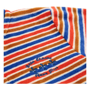 Bobo Choses - Gestreifter Kapuzenpullover aus Cord | Rot