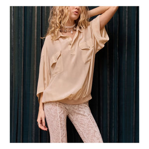 Mes Demoiselles - Bobie Seidenbluse | Nude