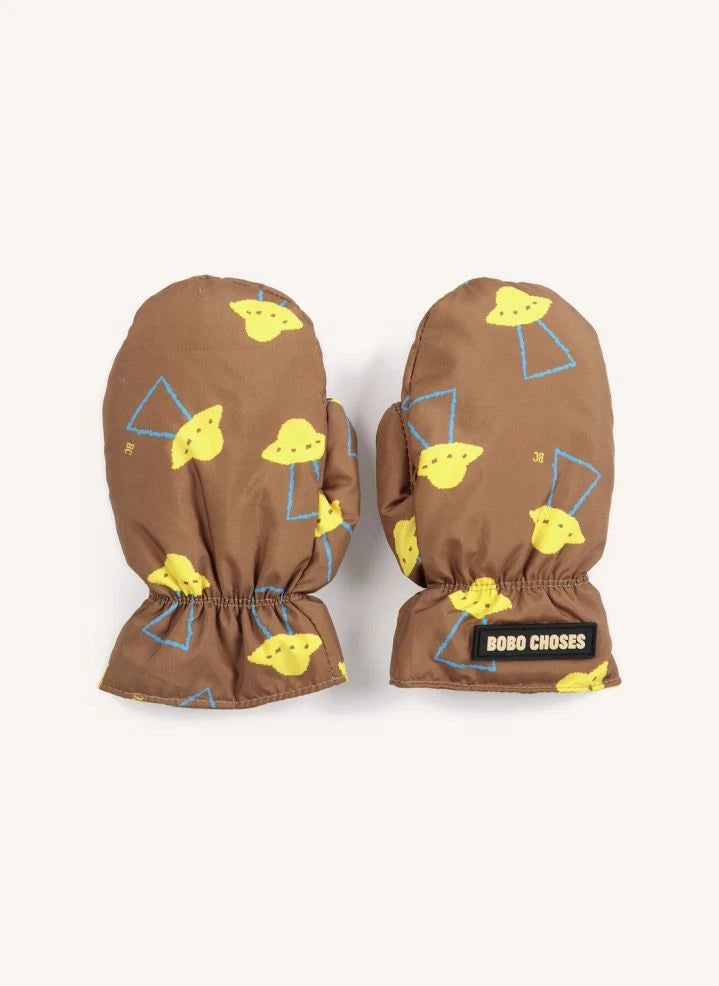 Bobo Choses - Soucoupes Handschuhe Recycelte Faser | Braun