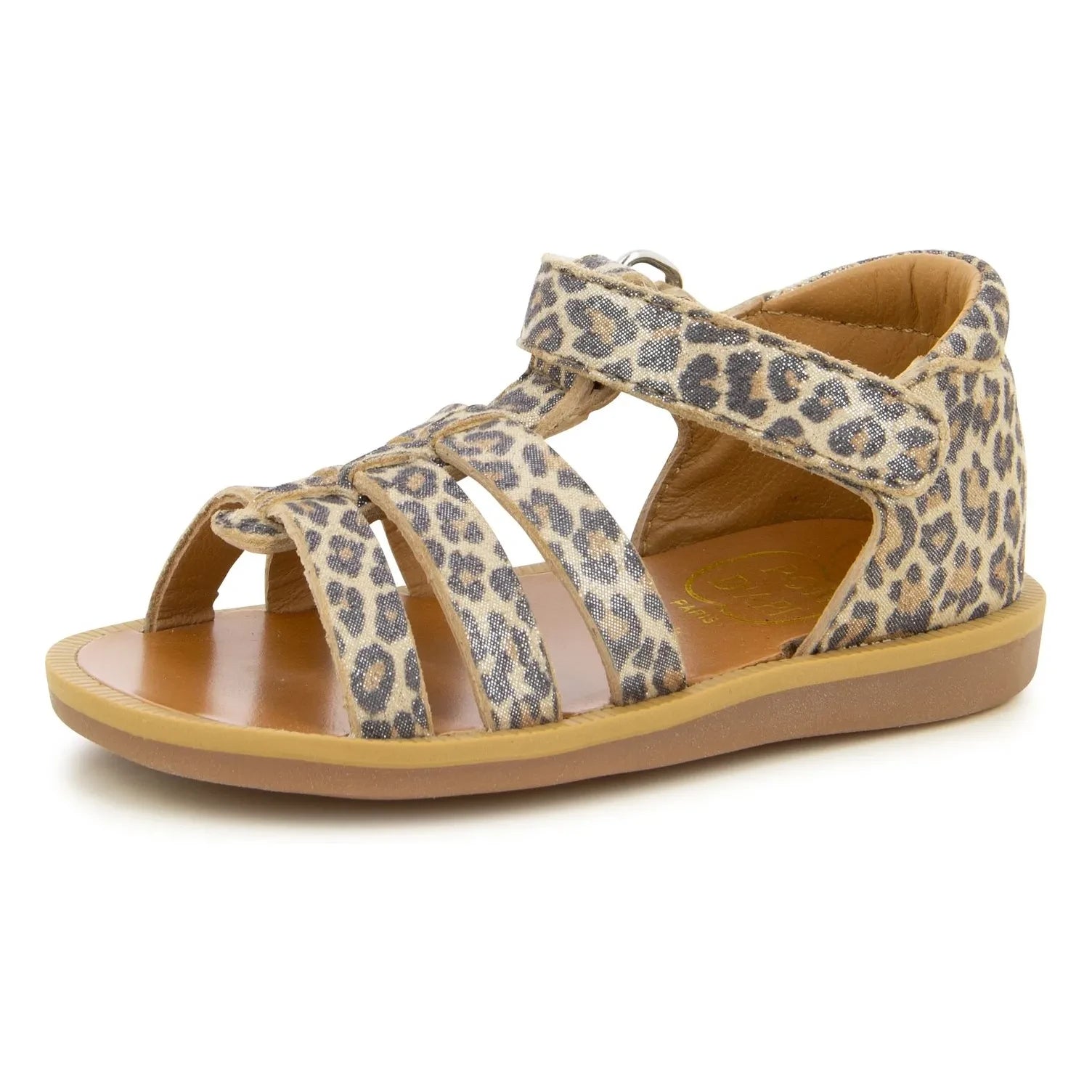 Pom d'Api - Poppy Sandalen mit Riemen | Leopard