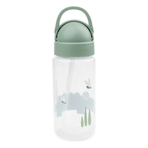 Done by Deer - Trinkflasche Croco - 350 ml | Salbeigrün