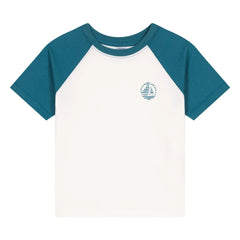 Petit Bateau – Bibi T-Shirt aus Bio-Baumwolle | Peacock blue