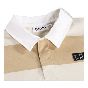 Molo - Gestreiftes Polo-T-Shirt aus Bio-Baumwolle Reef | Beige