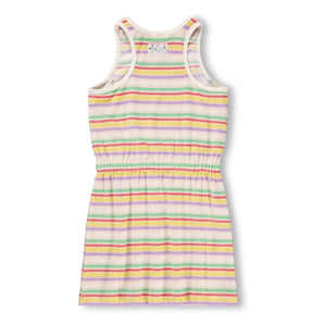 Molo - Cherish Gestreiftes Kleid aus Bio-Baumwolle | Ecru