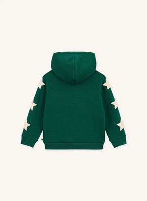 Petit Bateau - Grüner Stars Hoodie