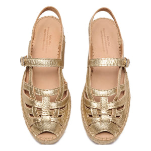 Naguisa - Thalis Metalik Espadriller | Altın
