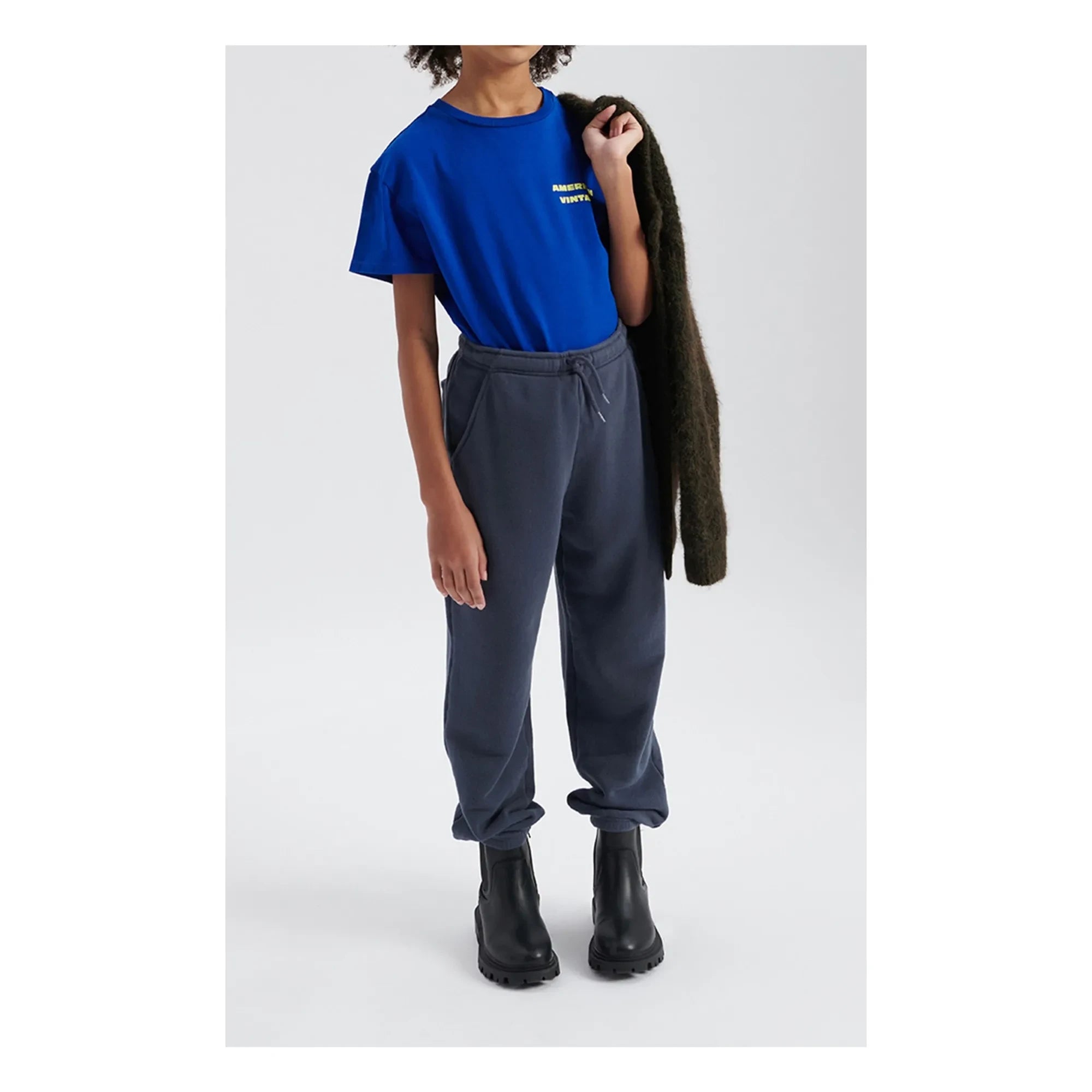 American Vintage - Atubay Elastische Jogginghose | Graublau
