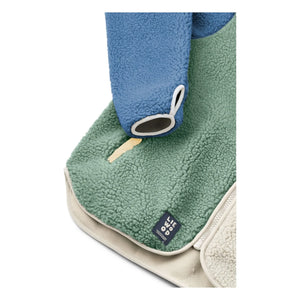 Liewood – Nelson Sherpa Jacke mit Farbblock aus recycelter Faser | Grün