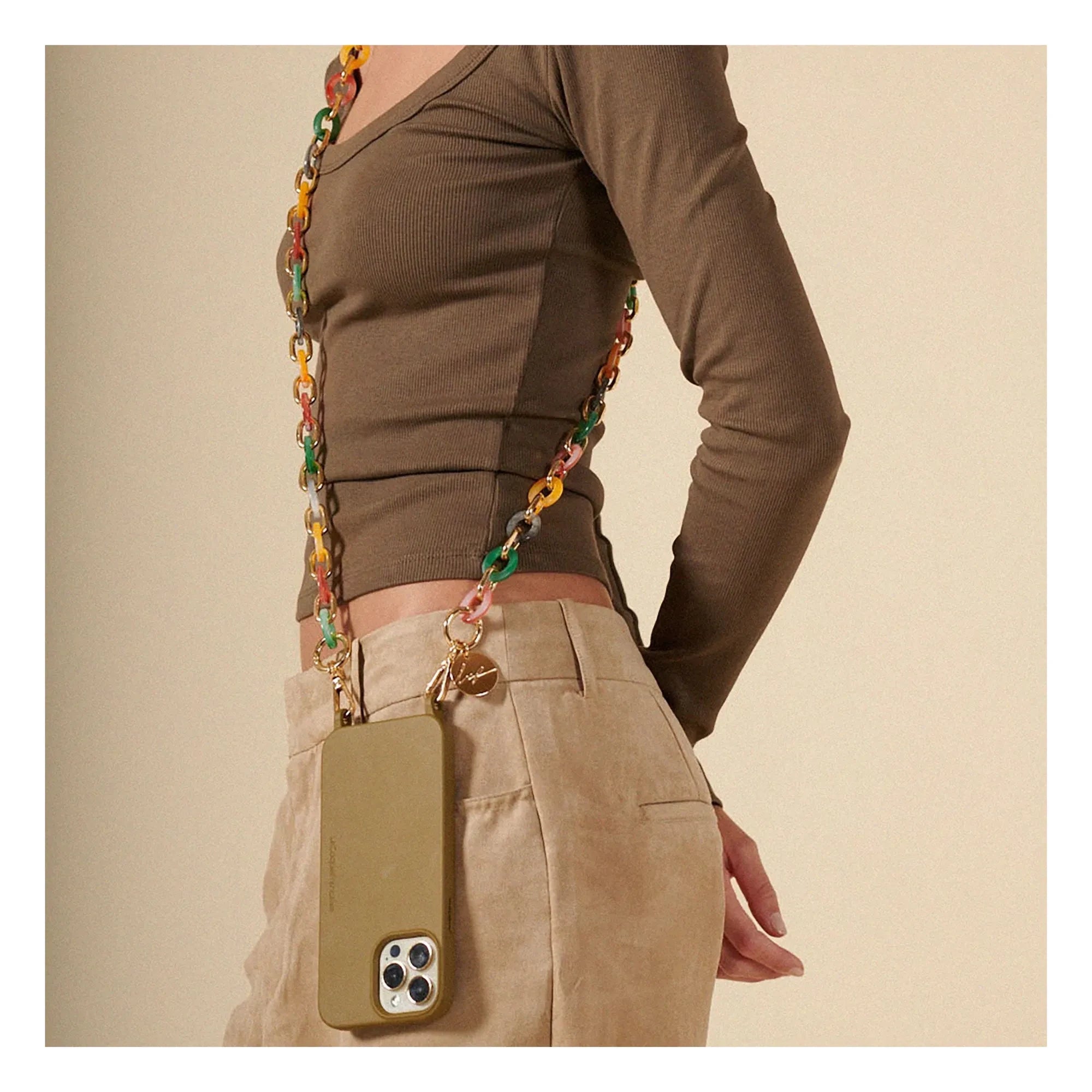 LaCoqueFrançaise - Cassy 120 cm lange Kette | Mehrfarbig