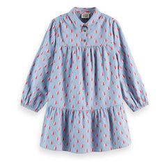 Scotch & Soda - Blaues Flanellkleid