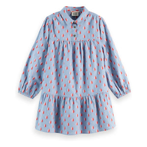 Scotch & Soda - Blaues Flanellkleid