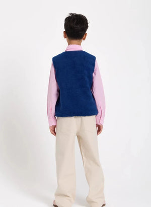 Finger in the nose - Peasy Sherpa ärmellose Jacke | Königsblau