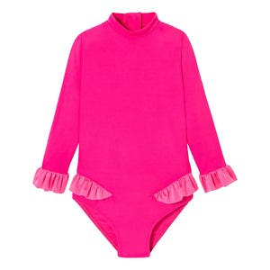 Lison Paris – Bora Bora Surfer Anti-UV Badeanzug aus 1 Teil | Zuckerrosa