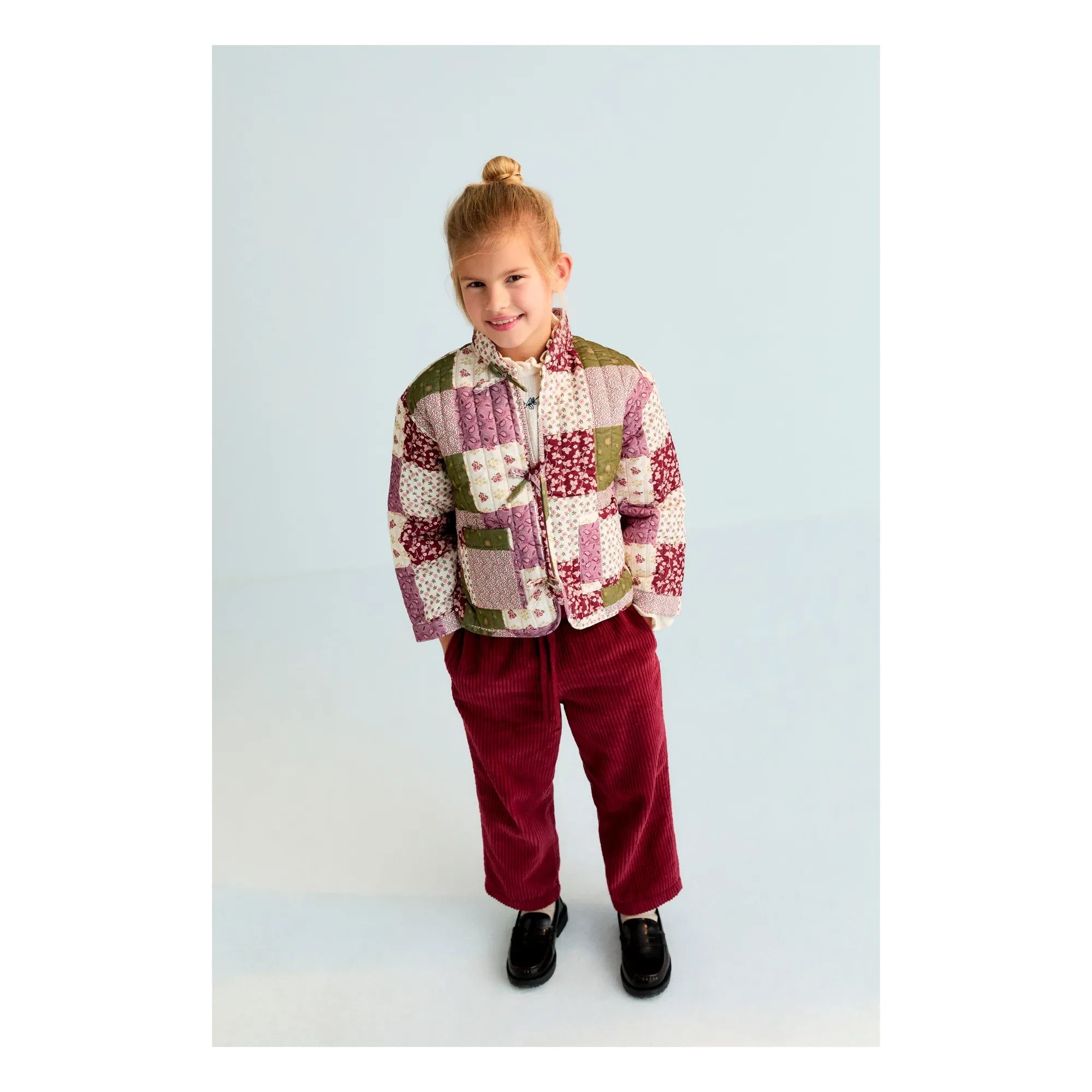 the new society - Melba Patchwork Jacke | Rosa