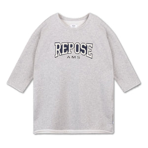 Repose AMS - Bequemes Kleid aus Bio-Baumwolle | Grau