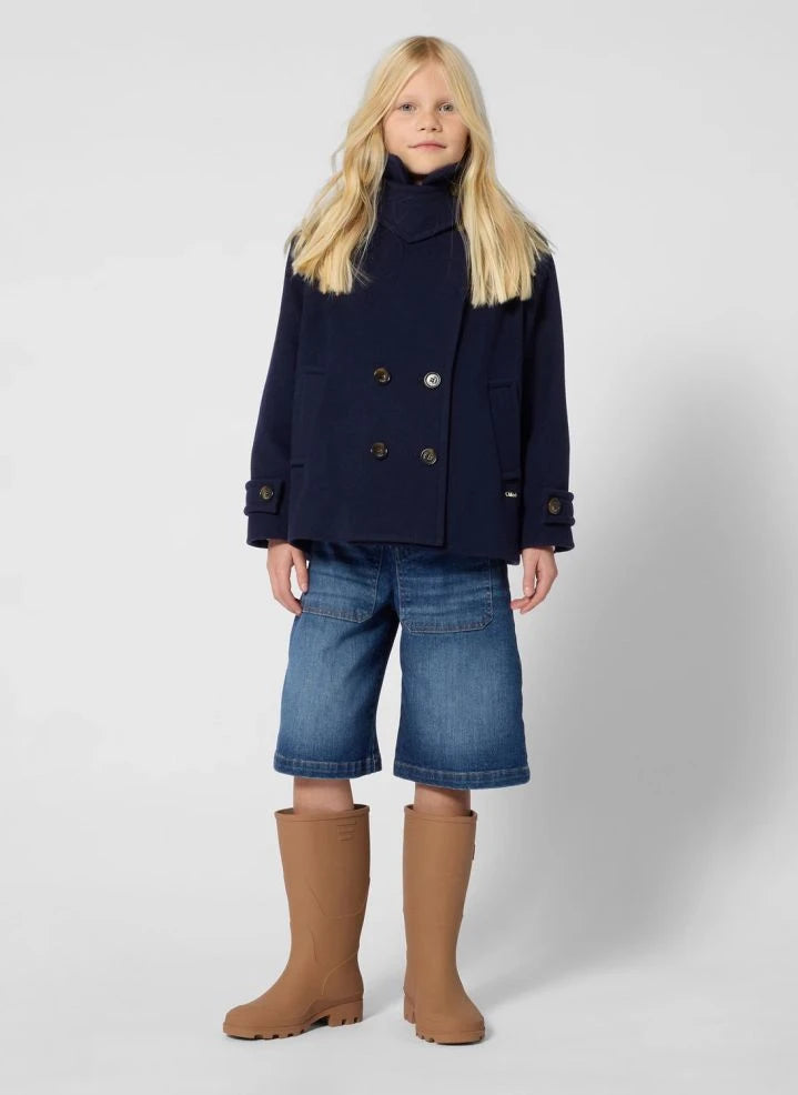 Chloé - Wollmantel | Dunkelblau