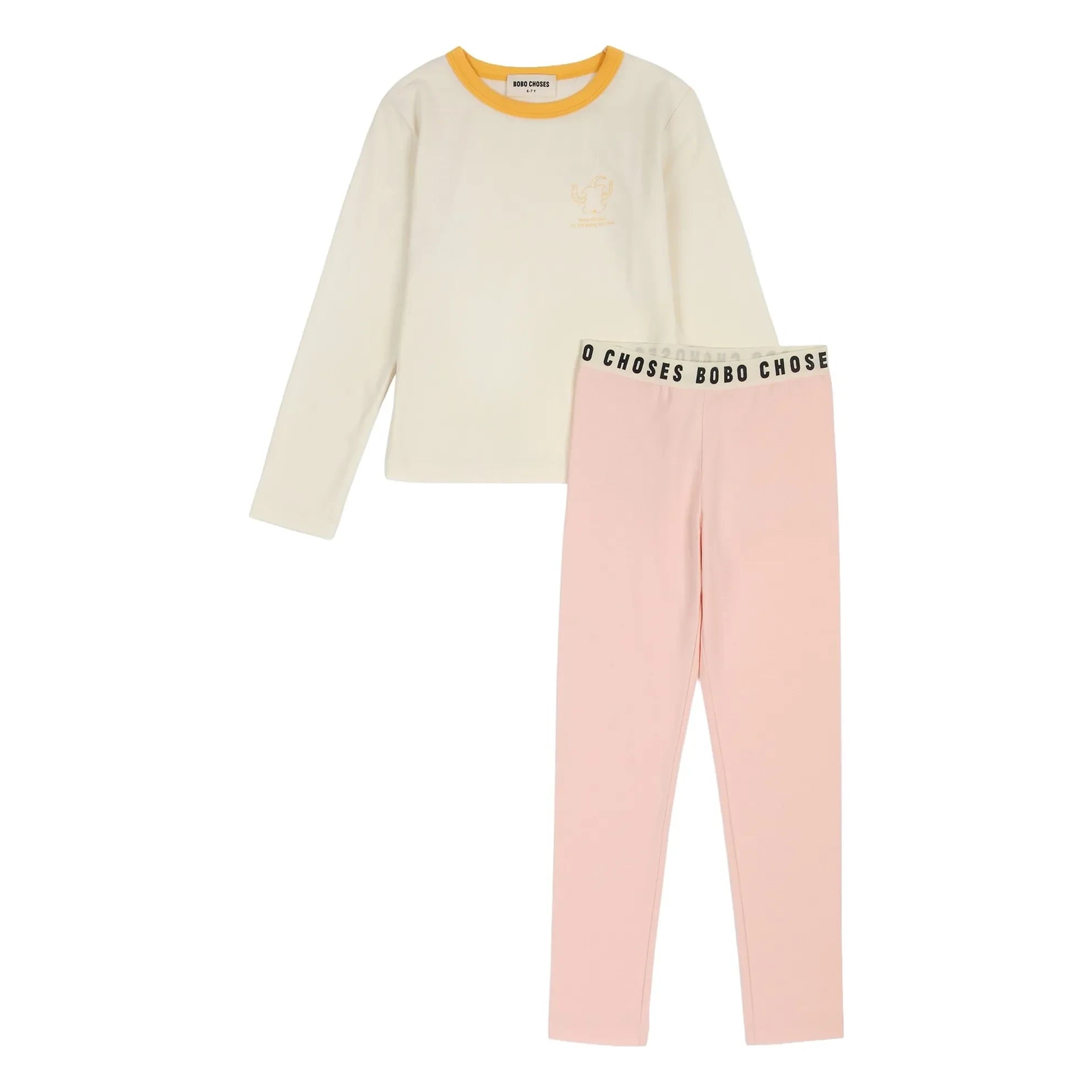 Bobo Choses - Grüner Modal- und Bio-Baumwoll-Pyjama | Rosa