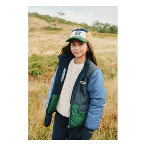 Liewood - Franka Wende-Sherpa-Jacke aus recyceltem Fleece | Marineblau