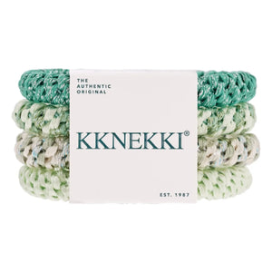 Bon Dep - 4er-Set Kknekki 65 Haargummis | Mandelgrün