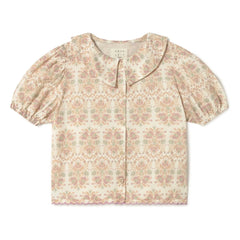 Coco au Lait - Geblümte Bluse Bio-Baumwolle | Ecru