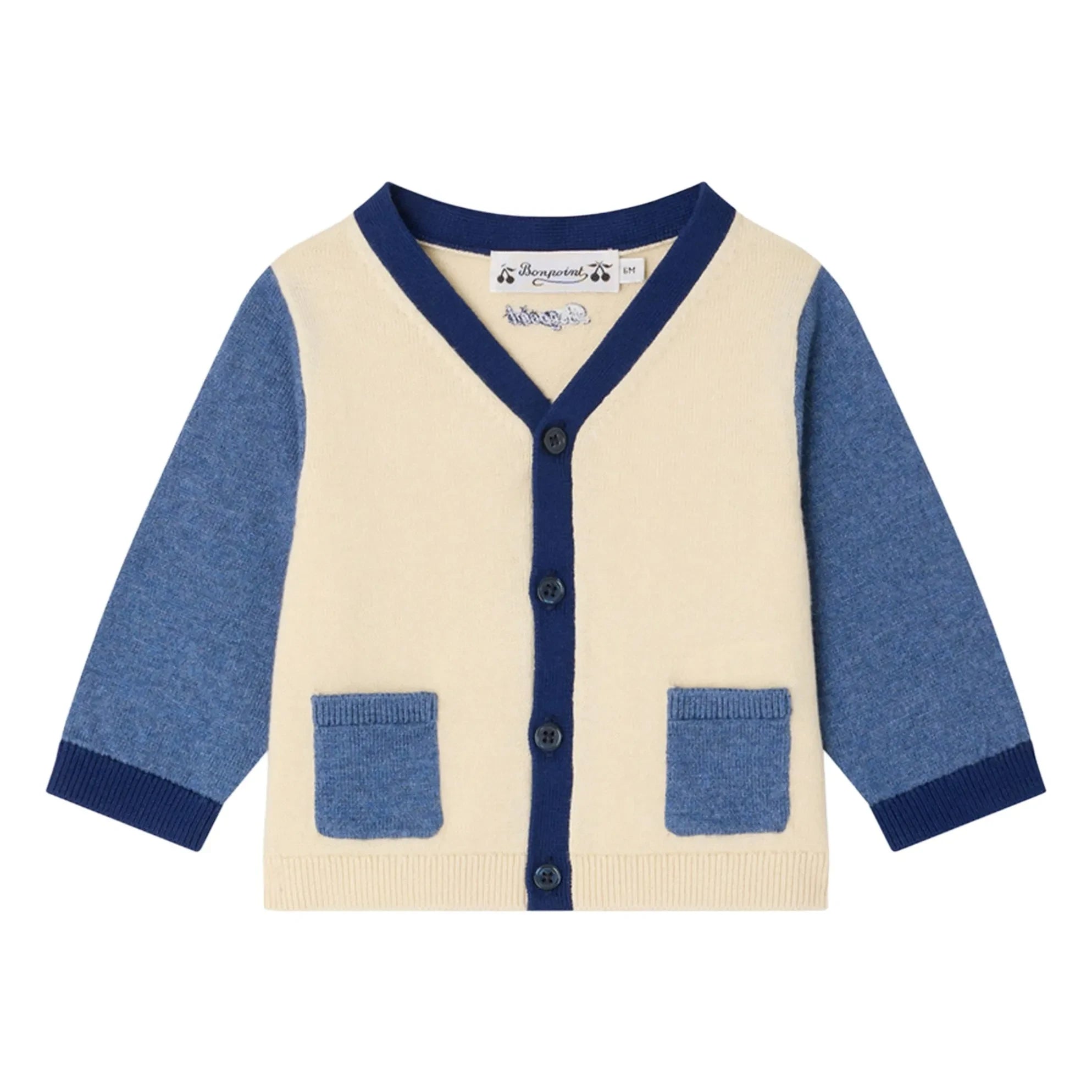 Bonpoint - Strickjacke aus Bio-Baumwolle Tahiel | Creme