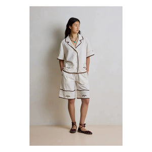 Hod - Capri-Baumwollhemd | Creme