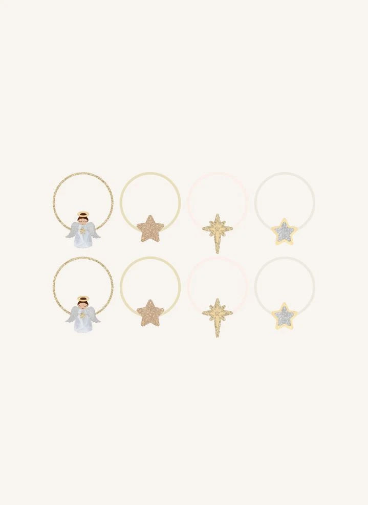 Mimi & Lula - 8er Set Glänzende Engel-Haarspangen | Gold