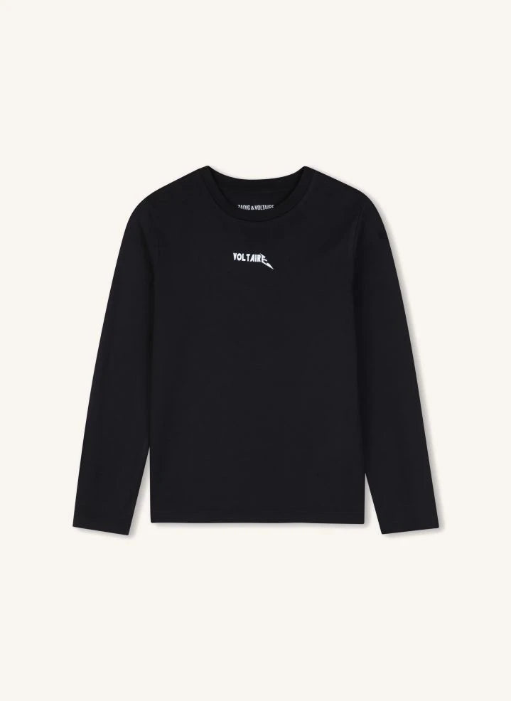 Zadig & Voltaire - Voltaire Bio-Baumwoll-T-Shirt | Schwarz