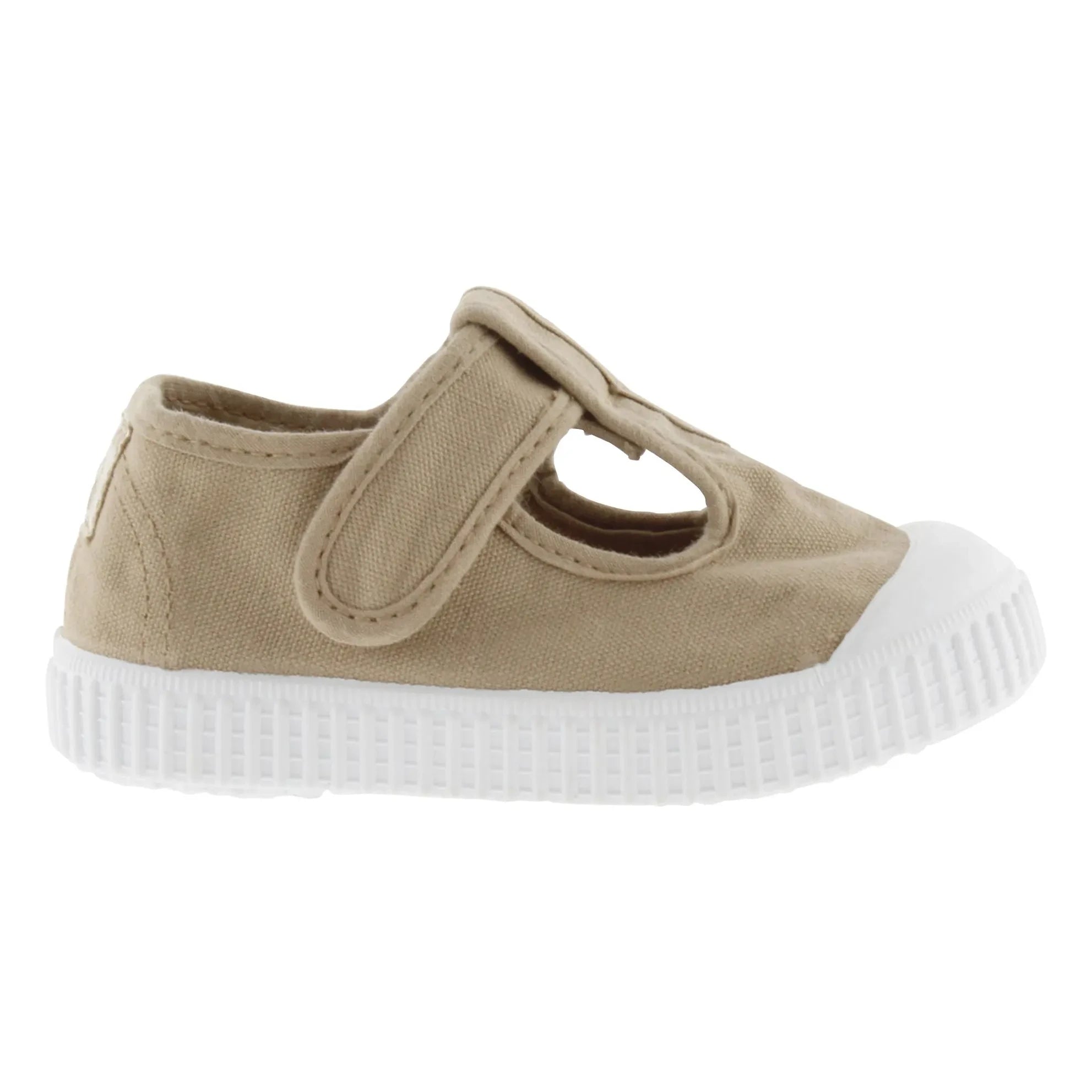 Victoria - Kratzer Sneaker Riemchen Sandale Canvas | Camel