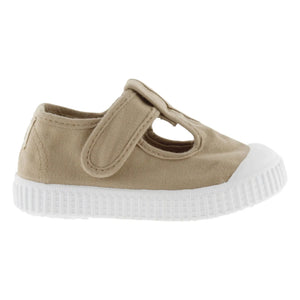 Victoria - Kratzer Sneaker Riemchen Sandale Canvas | Camel