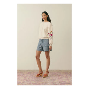 Louise Misha - Sweatshirt Judith aus Bio-Baumwolle - Damenkollektion | Creme