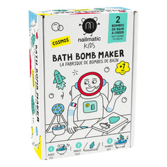 Nailmatic Kids - Das Badekugel-Fabrikset - Cosmos Edition - 2 Badekugeln | Blau