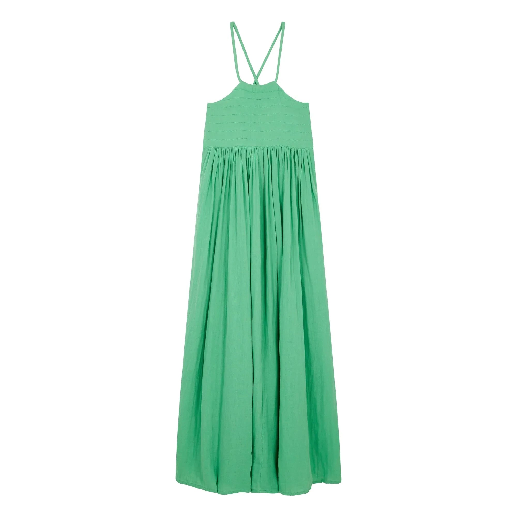 Leon & Harper - Romee Kleid aus Bio-Baumwolle | Wassergrün