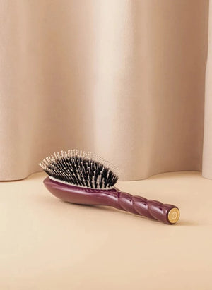 La Bonne Brosse - „L'Indispensable Douceur“ Haarbürste Nr. 03 - Empfindliche Kopfhaut | Aubergine