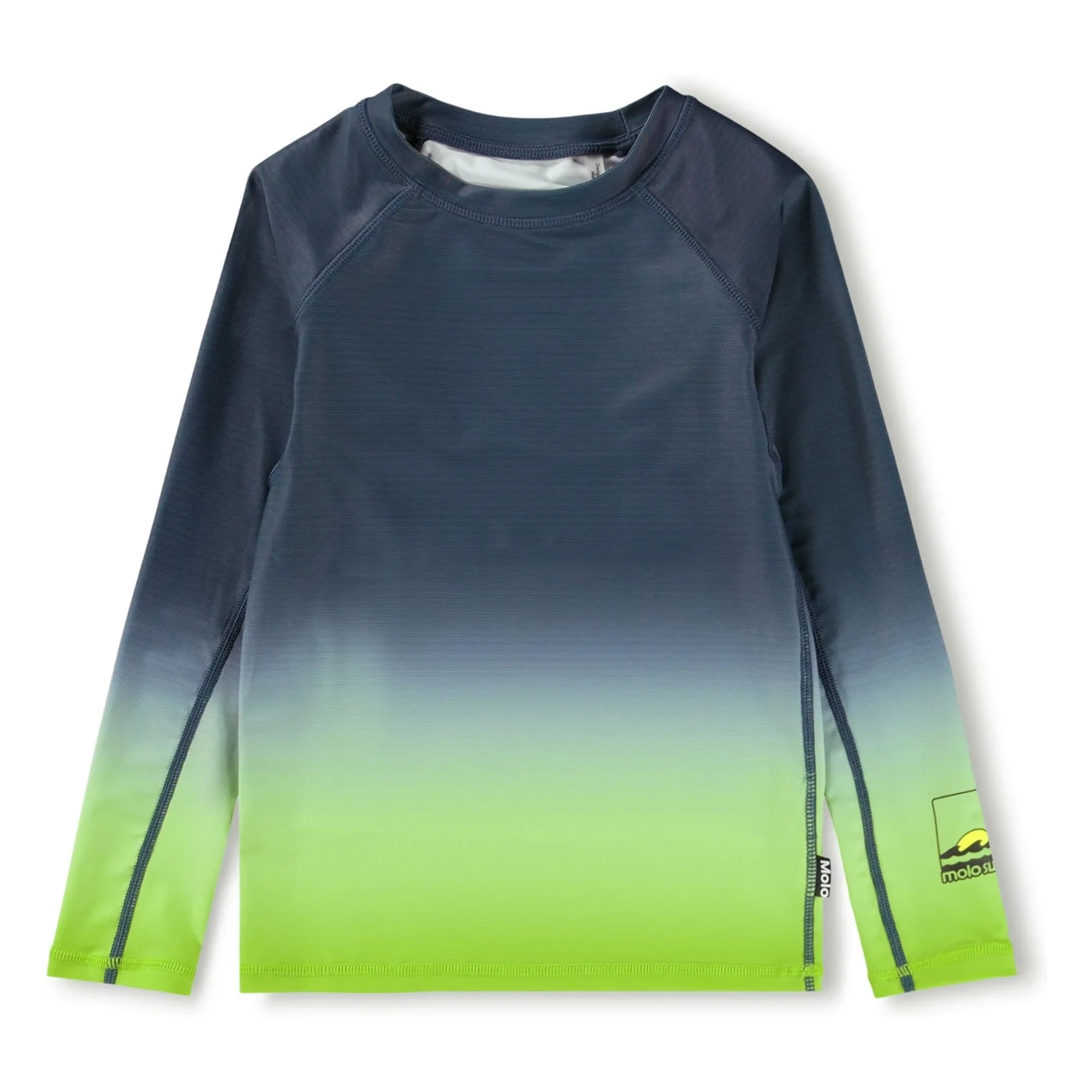 Molo - Neptune LS Anti-UV Gradient T-Shirt aus recycelten Fasern | Neon Grün