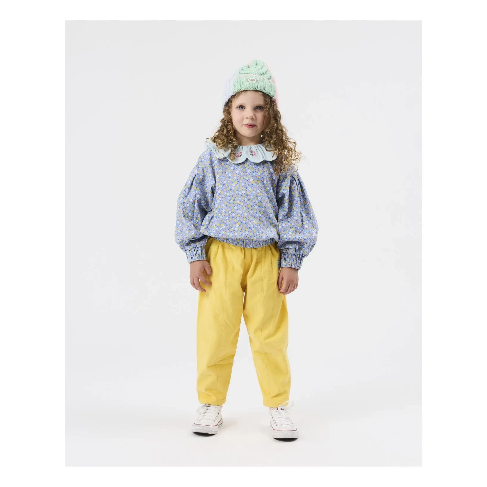 Goldie + Ace - Blaue Blumenbluse